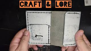 The Craft amp Lore Insider Card Wallet Case Handmade Lunar Ghost Leather [upl. by Eras814]