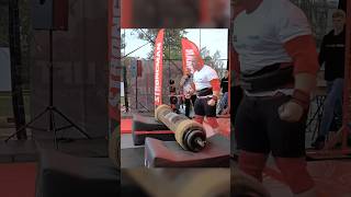 190KG BELKA  OSKAR ZIÓŁKOWSKI strongman siła loglift powerlifting gym wieghtlifting sport [upl. by Leanora]