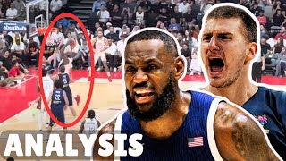 How LEBRON Dominated Jokics Serbia [upl. by Mikes]