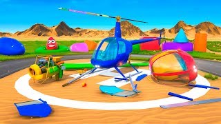 Helicopter Assembly Learn Colors for Children Cartoon for Kids Learning Cartoons [upl. by Anaillil]