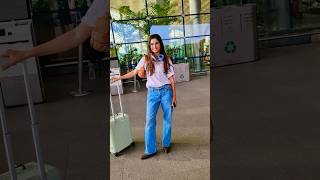 ALAVIAA JAFFERY FLYING FROM MUMBAI SPOTTED AT AIRPORT [upl. by Syd288]