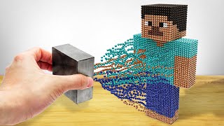 I Built Minecraft using Magnets IRL [upl. by Kiran]