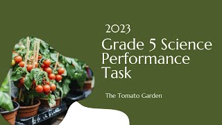 2023 Grade 5 Science Performance Task [upl. by Eno662]