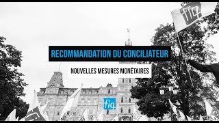 Recommandation du conciliateur  Nouvelles mesures monétaires [upl. by Dnomhcir]