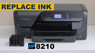 HP OfficeJet Pro 8210 Ink Cartridge Replacement [upl. by Zysk933]