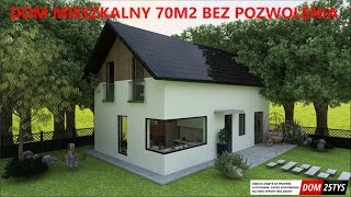 BUDUJEMY DOM MIESZKALNY BEZ POZWOLENIA 70M2  POLSKI ŁAD domza25tysięcy [upl. by Seed26]