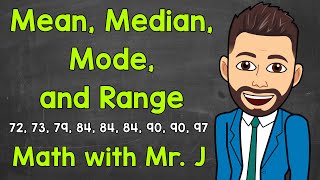 Mean Median Mode and Range  Math with Mr J [upl. by Woodring500]