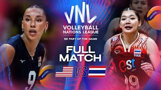 🇺🇸 USA vs 🇹🇭 Thailand  2024 VNL  Full Match Women [upl. by Toole]