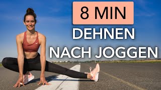 8 MIN DEHNEN NACH DEM JOGGEN ZUM MITMACHEN [upl. by Laux]