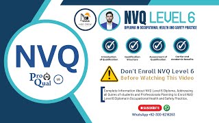 NVQ Level 6  ProQual Level 6 NVQ Diploma in Occupational Health and Safety Practice  Details NVQ [upl. by Banebrudge]