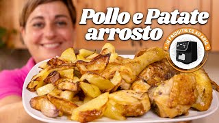 POLLO E PATATE ARROSTO IN FRIGGITRICE AD ARIA Ricetta Facile  Fatto in Casa da Benedetta [upl. by Eciened]