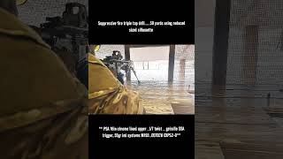 Suppressive fire triple tap drill50 yards using reduced sized silhouette [upl. by Jillie]