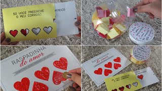 DIY Presentes criativos para dia dos namorados 2 gastando pouco  SORTEIO [upl. by Bajaj]