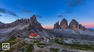 Dolomites Tre Cime di Lavaredo Italy 4K [upl. by Orelee766]