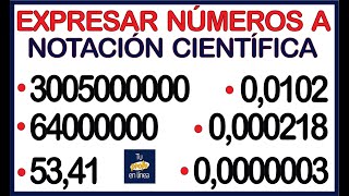 🚩EXPRESAR NÚMEROS EN NOTACIÓN CIENTÍFICA  🚀¡ Súper Fácil 🚀 [upl. by Noonberg]