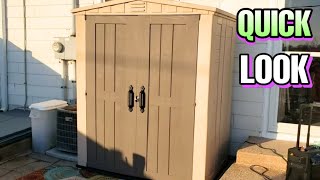 Keter Factor 6x3 Outdoor Storage Shed After Assembly  Trendroid Reviews [upl. by Viridis]