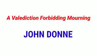 A Valediction Forbidding Mourning  John Donne MCQ [upl. by Robinson163]