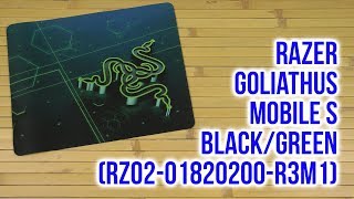 Распаковка Razer Goliathus Mobile S BlackGreen RZ0201820200R3M1 [upl. by Muns]