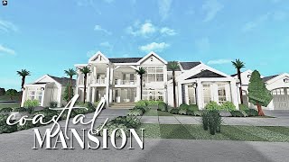 Bloxburg Large Coastal Mansion 470k  No Large Plot  House Build [upl. by Jaquelin]