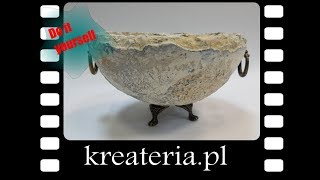 Misa z efektem kamienia Stone Art Powertex  Stone KreaCraftShow53 [upl. by Chrisman]