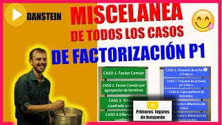 Miscelánea de todos los casos de Factorización con ejemplos [upl. by Lane]