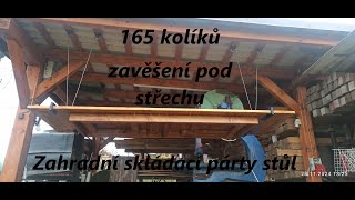 ► SKLÁDACÍ PÁRTY STŮL NA ZAHRADU 3x1m ◄  3x1meters FOLDING PARTY TABLE [upl. by Kcaj]