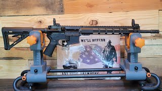 PSA 16quot MIDLENGTH 556 NATO 17 NITRIDE 135quot LIGHTWEIGHT MLOK MOE EPT RIFLE WITH MBUS SIGHT SET [upl. by Morse301]