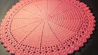 tuto comment crocheter un napperon facile rapide [upl. by Martreb]