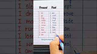 Present  Past Grammar Learning 🔥📖 english grammar education learning [upl. by Akiemehs564]