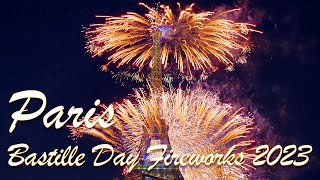 Bastille Day Fireworks Paris 2023 Full Length [upl. by Nagiem556]