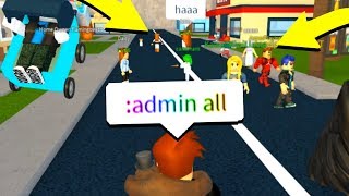 GIVING EVERYBODY ADMIN COMMANDS Roblox [upl. by Lefton]