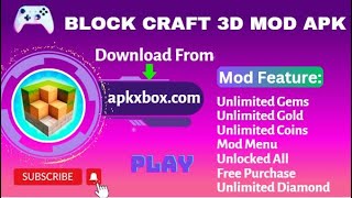 Block Craft 3D Mod Apk 2202 Unlimited Gems [upl. by Ursulette953]