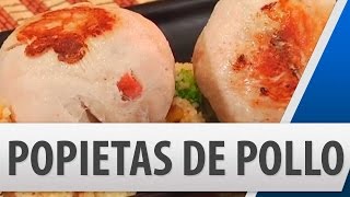 Popietas de Pollo con Salami Mango y Queso Mozzarella  Recetas de cocina [upl. by Ramilahs769]