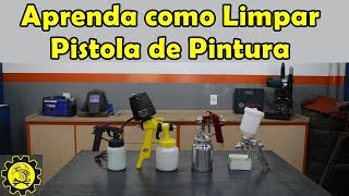 Limpeza da Pistola de Pintura [upl. by Adlesirg]