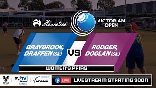 2022 Henselite Victorian Open  Knockout 1  Women’s Pairs [upl. by Slen214]