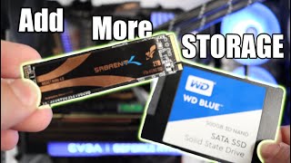 How To Install a Second SSD into Your PC [upl. by Aivil]