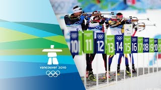 Mens Biathlon  10Km Sprint Highlights  Vancouver 2010 Winter Olympic Games [upl. by Novoj]