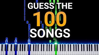 Guess 100 Songs on Piano 100K Subscriber Special Games Movies Classical and more [upl. by Ahseit]