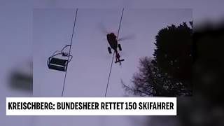 Kreischberg 150 Skifahrer mussten gerettet werden [upl. by Urd]