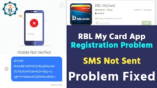 RBL My Card App Registration Problem  RBL My Card New Update  Problem Fixed  RBL Bajaj Finance [upl. by Oelgnaed]