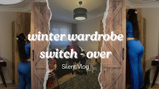 Silent Vlog 04 l Winter Wardrobe Switch  Over l Declutter Routine [upl. by Nosirrah]