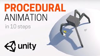 Unity procedural animation tutorial 10 steps [upl. by Silloh]