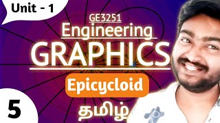 Epicycloid in Tamil Engineering Graphics GE3251 in Tamil Unit 1 Anna University Syllabus in Tamil [upl. by Leavy]