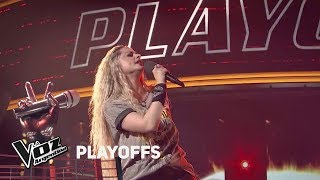 Playoffs TeamAxel Silvina Zanollo canta quotTengoquot de Sandro  La Voz Argentina 2018 [upl. by Amoeji]