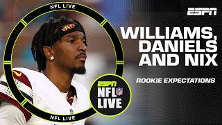 Rookie QB Expectations 👉 Caleb Williams Jayden Daniels amp Bo Nix  NFL Live [upl. by Belmonte]