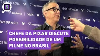 D23 Chefe da Pixar discute possibilidade de um filme no Brasil É um país cheio de emoção [upl. by Ayocal800]