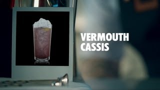 VERMOUTH CASSIS DRINK RECIPE  HOW TO MIX [upl. by Kenti]