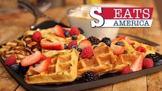 Belgium Waffles Recipe  SORTED EATS [upl. by Stephanus]