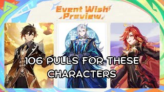 AMAZING UPDATE GET 106 FREE PULLS FOR NEUVILLETTE AND ZHONGLI BANNER IN 52  Genshin Impact [upl. by Enelrad]