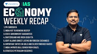 Economy Weekly Recap 22 Jan  28 Jan  Current Affairs Revision for UPSC 202425  IAS English [upl. by Gonyea919]